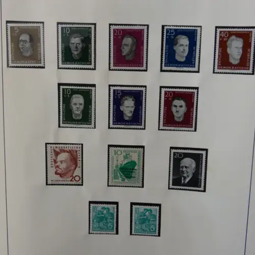 DDR ab Anfängen postfrisch bis 1984 besammelt in 5 Lindner Alben #LZ999