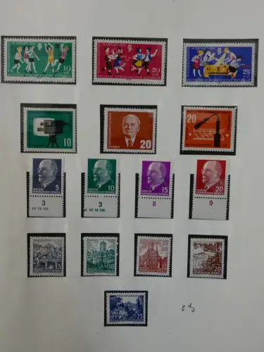 DDR ab Anfängen postfrisch bis 1984 besammelt in 5 Lindner Alben #LZ999