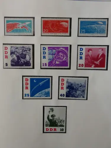 DDR ab Anfängen postfrisch bis 1984 besammelt in 5 Lindner Alben #LZ999