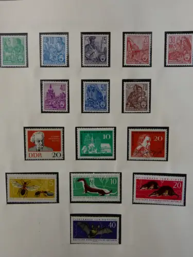 DDR ab Anfängen postfrisch bis 1984 besammelt in 5 Lindner Alben #LZ999