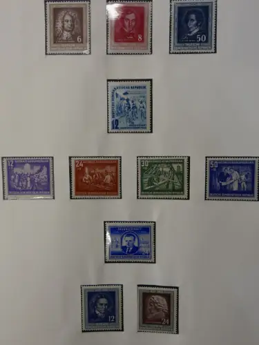 DDR ab Anfängen postfrisch bis 1984 besammelt in 5 Lindner Alben #LZ999