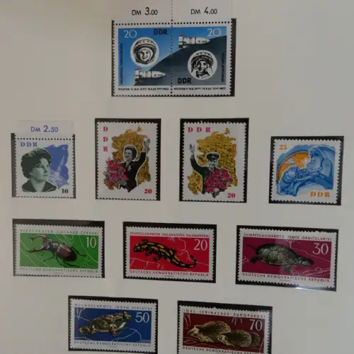 DDR ab Anfängen postfrisch bis 1984 besammelt in 5 Lindner Alben #LZ999