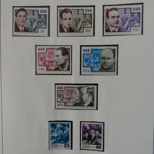 DDR ab Anfängen postfrisch bis 1984 besammelt in 5 Lindner Alben #LZ999