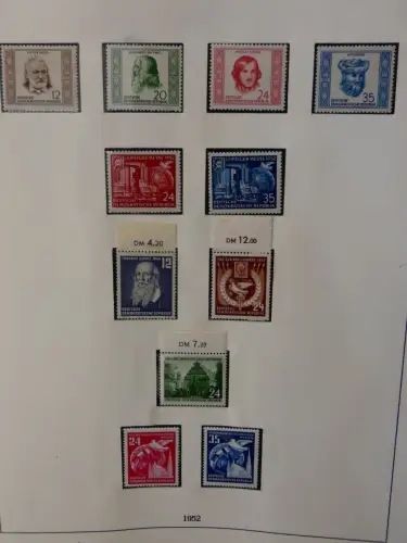 DDR ab Anfängen postfrisch bis 1984 besammelt in 5 Lindner Alben #LZ999