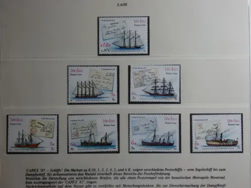 Motiv Schiffe kleine Sammlung im Lindner Binder #MA010