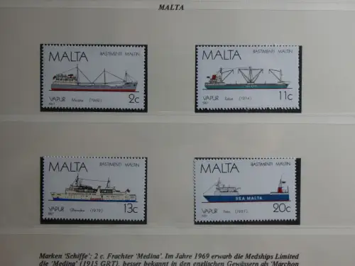 Motiv Schiffe kleine Sammlung im Lindner Binder #MA010