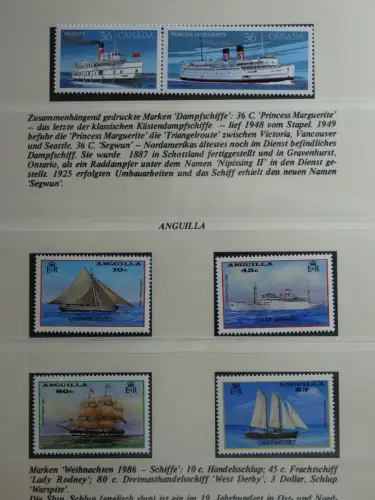 Motiv Schiffe kleine Sammlung im Lindner Binder #MA010