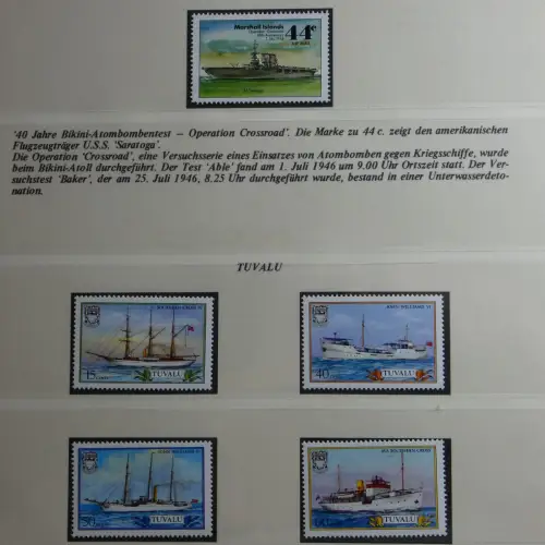 Motiv Schiffe kleine Sammlung im Lindner Binder #MA010