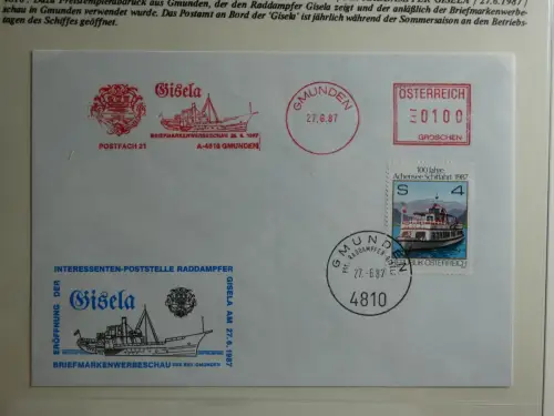 Motiv Schiffe kleine Sammlung im Lindner Binder #MA010