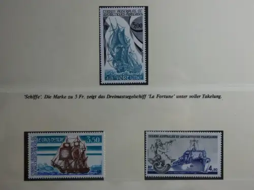 Motiv Schiffe kleine Sammlung im Lindner Binder #MA010