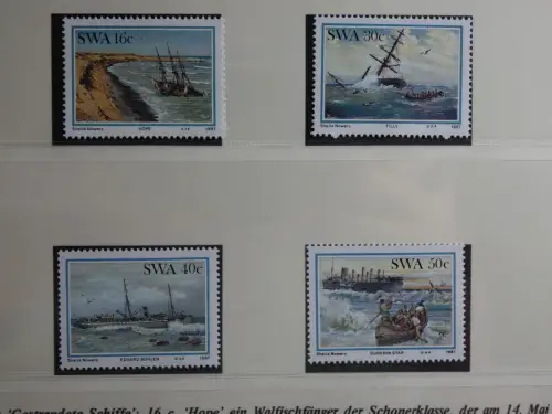 Motiv Schiffe kleine Sammlung im Lindner Binder #MA010