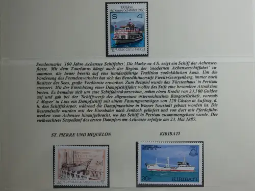 Motiv Schiffe kleine Sammlung im Lindner Binder #MA010
