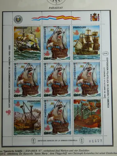 Motiv Schiffe kleine Sammlung im Lindner Binder #MA010