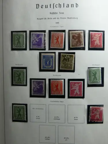 SBZ und DDR mit Anfängen teilbesammelt im Lindner Album #MA015