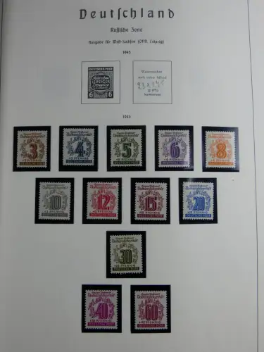 SBZ und DDR mit Anfängen teilbesammelt im Lindner Album #MA015