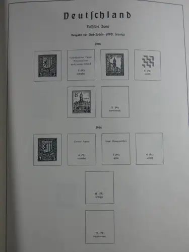 SBZ und DDR mit Anfängen teilbesammelt im Lindner Album #MA015