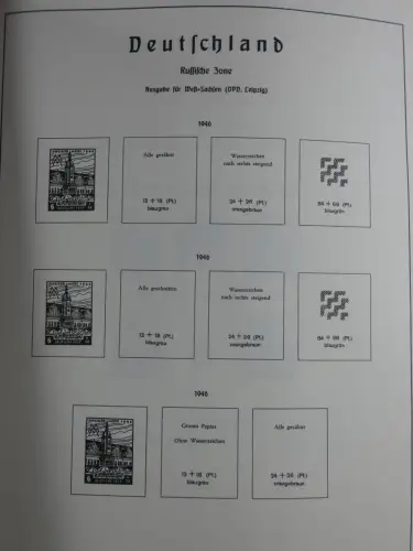 SBZ und DDR mit Anfängen teilbesammelt im Lindner Album #MA015