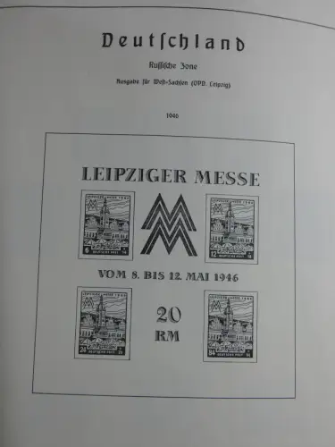 SBZ und DDR mit Anfängen teilbesammelt im Lindner Album #MA015