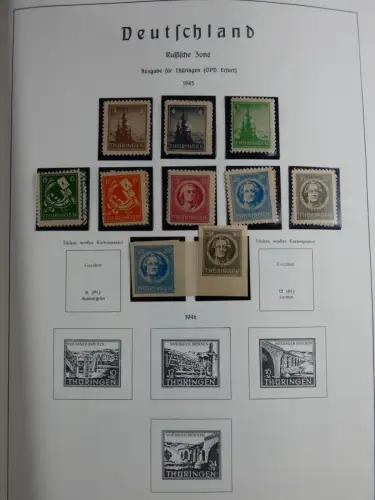 SBZ und DDR mit Anfängen teilbesammelt im Lindner Album #MA015