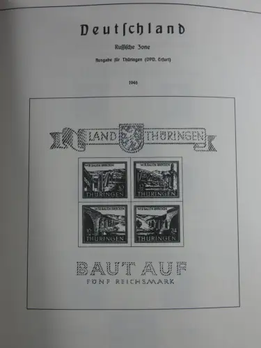 SBZ und DDR mit Anfängen teilbesammelt im Lindner Album #MA015