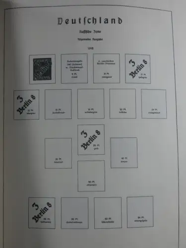 SBZ und DDR mit Anfängen teilbesammelt im Lindner Album #MA015