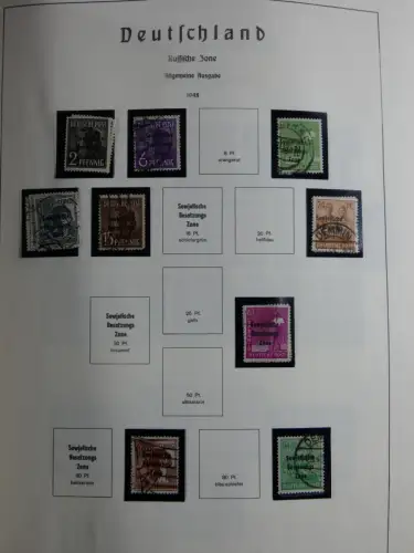 SBZ und DDR mit Anfängen teilbesammelt im Lindner Album #MA015