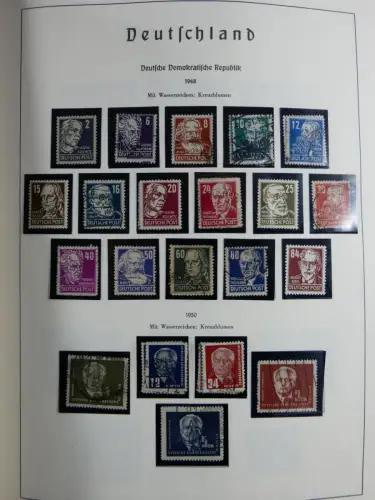 SBZ und DDR mit Anfängen teilbesammelt im Lindner Album #MA015