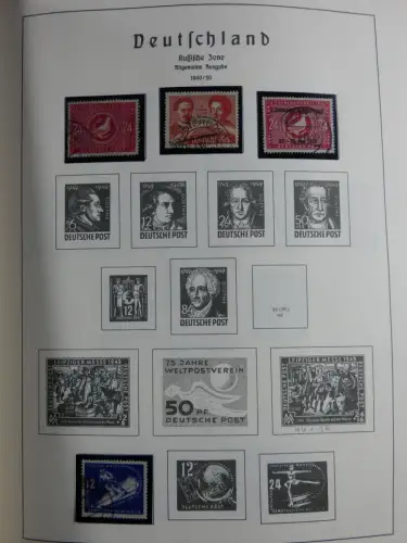 SBZ und DDR mit Anfängen teilbesammelt im Lindner Album #MA015