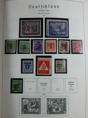 SBZ und DDR mit Anfängen teilbesammelt im Lindner Album #MA015