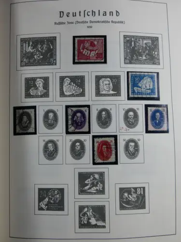 SBZ und DDR mit Anfängen teilbesammelt im Lindner Album #MA015