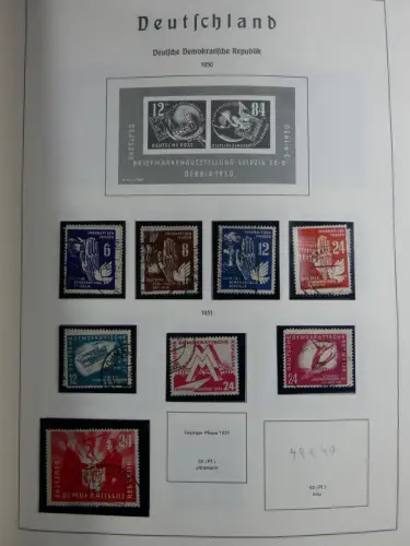 SBZ und DDR mit Anfängen teilbesammelt im Lindner Album #MA015