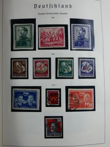 SBZ und DDR mit Anfängen teilbesammelt im Lindner Album #MA015