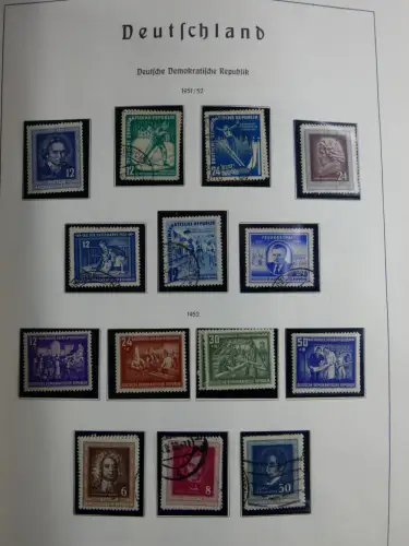 SBZ und DDR mit Anfängen teilbesammelt im Lindner Album #MA015