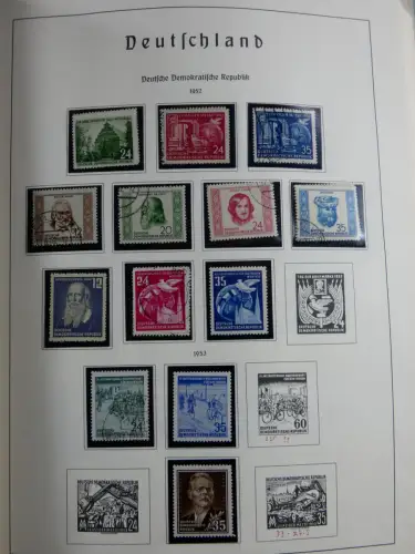 SBZ und DDR mit Anfängen teilbesammelt im Lindner Album #MA015