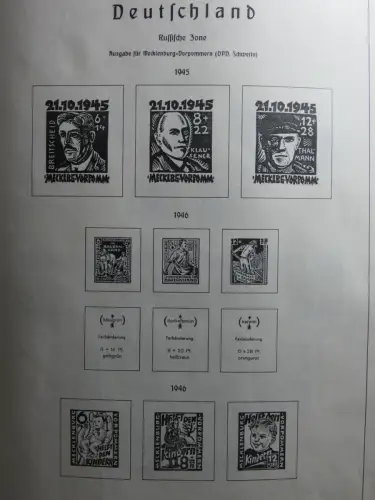 SBZ und DDR mit Anfängen teilbesammelt im Lindner Album #MA015