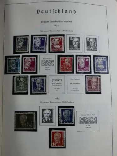 SBZ und DDR mit Anfängen teilbesammelt im Lindner Album #MA015
