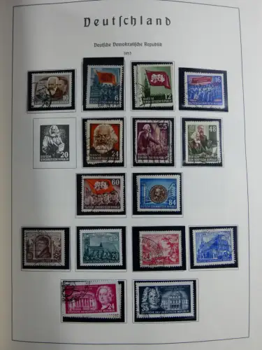 SBZ und DDR mit Anfängen teilbesammelt im Lindner Album #MA015