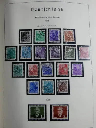 SBZ und DDR mit Anfängen teilbesammelt im Lindner Album #MA015