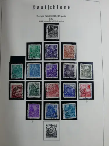 SBZ und DDR mit Anfängen teilbesammelt im Lindner Album #MA015