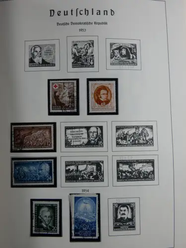 SBZ und DDR mit Anfängen teilbesammelt im Lindner Album #MA015