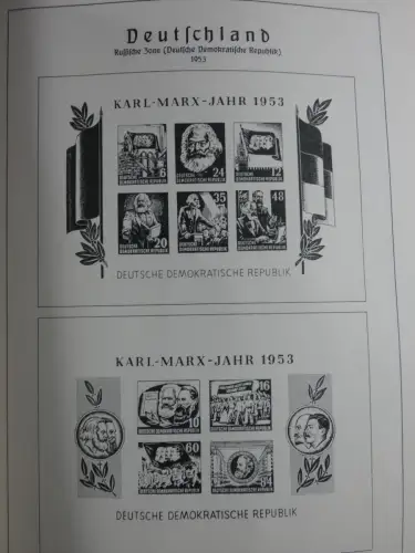 SBZ und DDR mit Anfängen teilbesammelt im Lindner Album #MA015