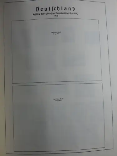 SBZ und DDR mit Anfängen teilbesammelt im Lindner Album #MA015