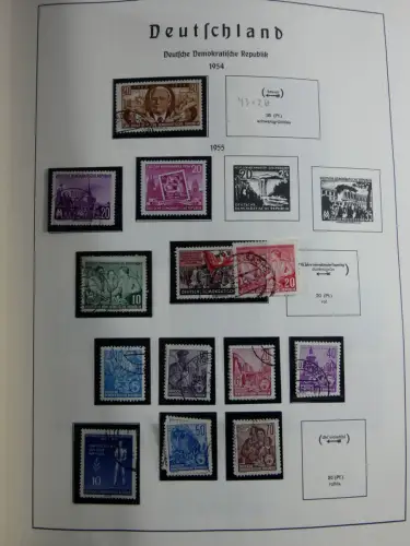 SBZ und DDR mit Anfängen teilbesammelt im Lindner Album #MA015