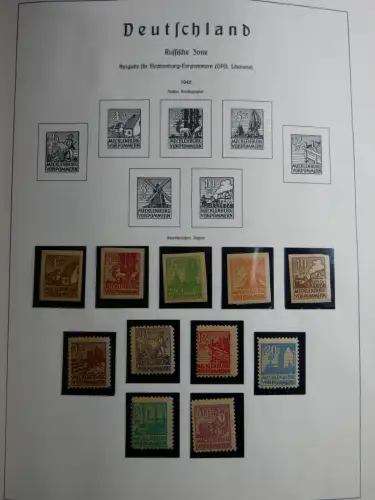 SBZ und DDR mit Anfängen teilbesammelt im Lindner Album #MA015