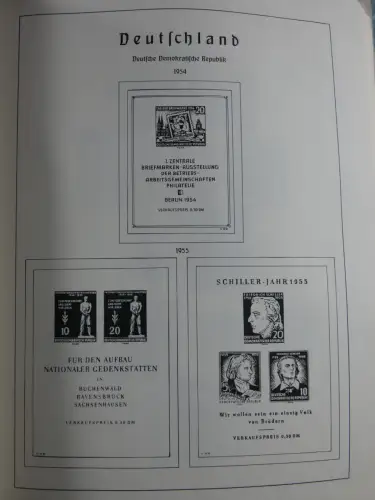 SBZ und DDR mit Anfängen teilbesammelt im Lindner Album #MA015