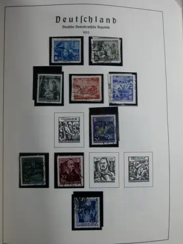 SBZ und DDR mit Anfängen teilbesammelt im Lindner Album #MA015