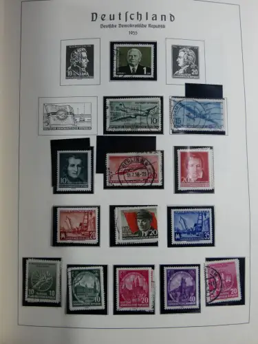 SBZ und DDR mit Anfängen teilbesammelt im Lindner Album #MA015