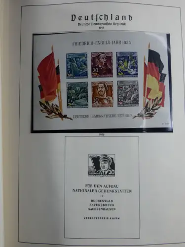 SBZ und DDR mit Anfängen teilbesammelt im Lindner Album #MA015