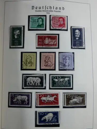 SBZ und DDR mit Anfängen teilbesammelt im Lindner Album #MA015