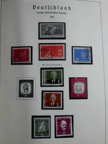 SBZ und DDR mit Anfängen teilbesammelt im Lindner Album #MA015